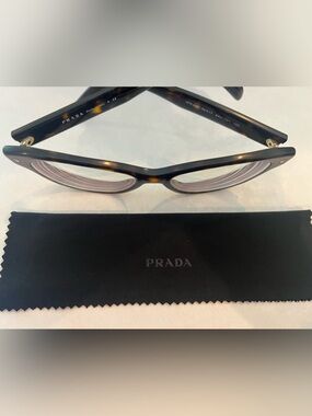 Prada Women’s Tortoiseshell Optical Glasses - Black/Brown